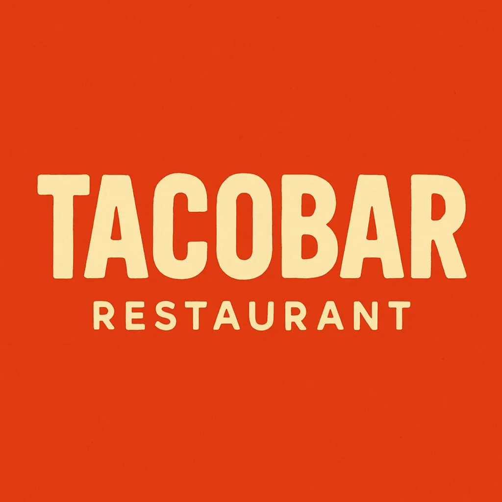 Restaurant brand colors and fonts
